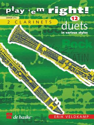 Play 'em Right! - 12 Duets in various styles - pro klarinet